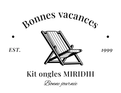 Papeterie rétro avec illustration d'une chaise de plage