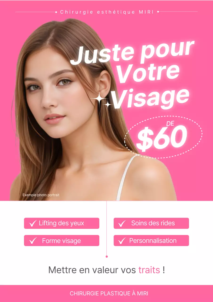 Publicité pour le maquillage des yeux de Pink