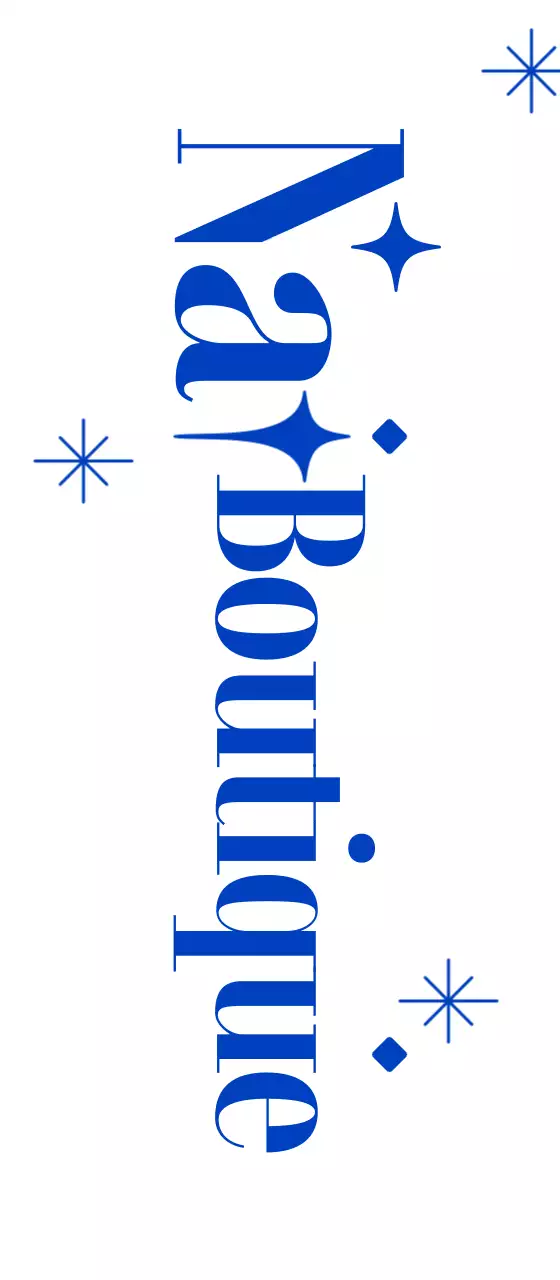 Salon de manucure bleu étincelant