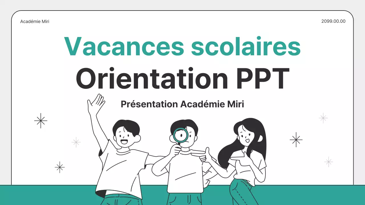 Un guide pour les cours accélérés sur les vacances scolaires gris et menthe