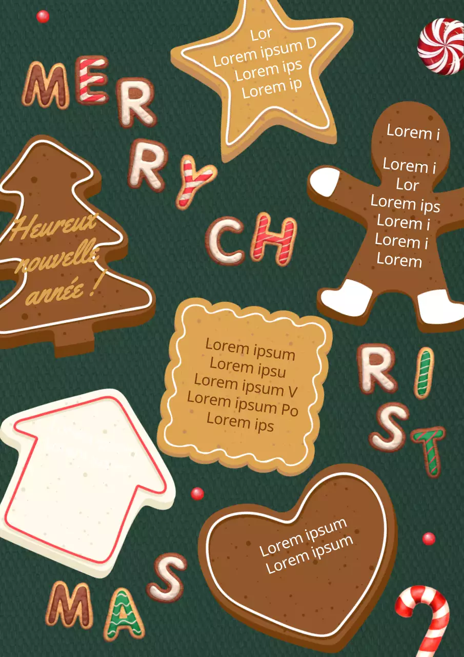 Un joli papier à rouler vert et marron pour la fin de l'année