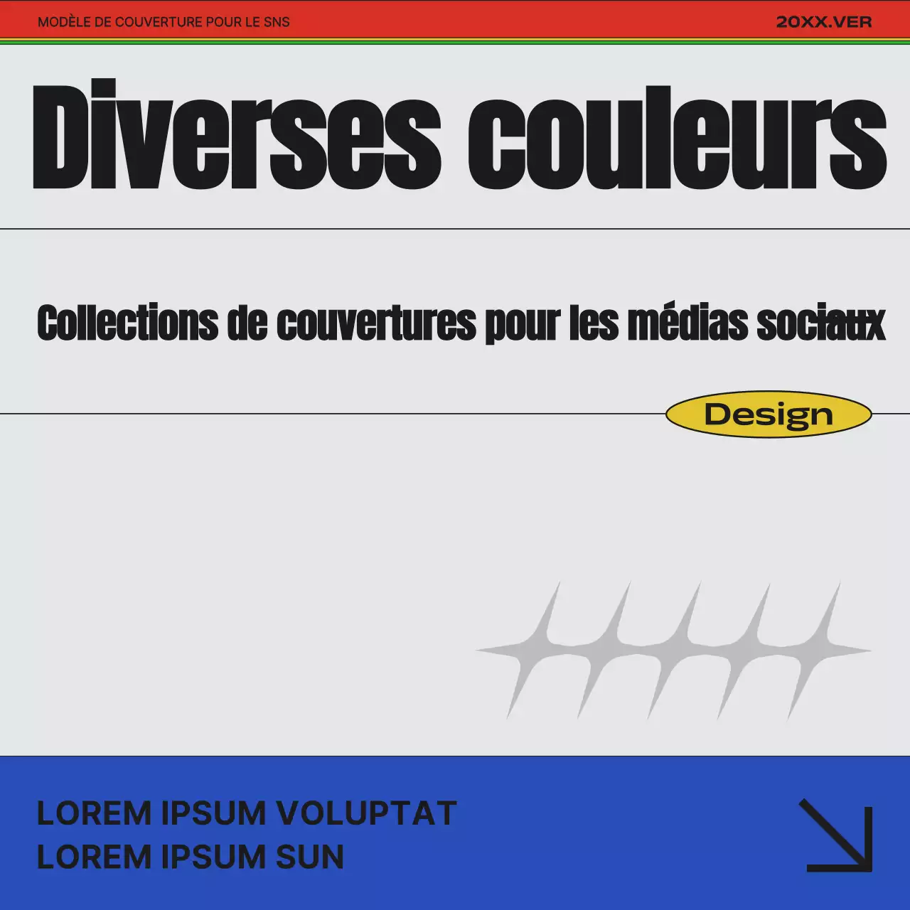 Promouvoir une variante moderne de la couleur de la couverture (arc-en-ciel et blanc)