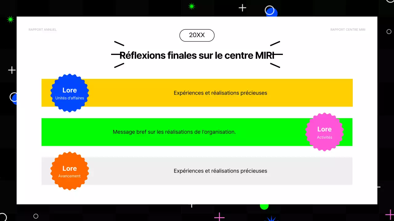 Rapports financiers de fin d'année kitsch en rose vif et couleurs fluorescentes