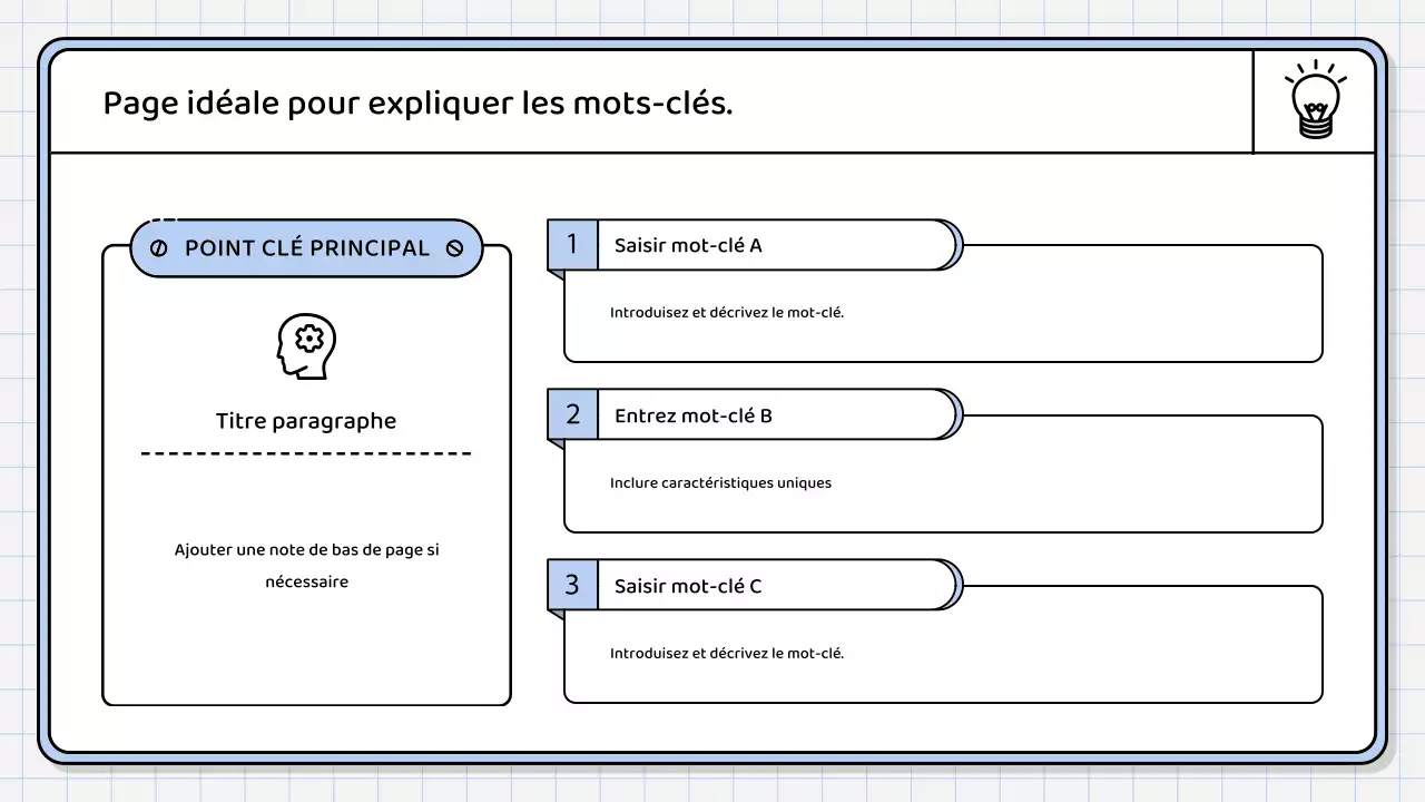 Un rapport de synthèse simple, de couleur bleu clair