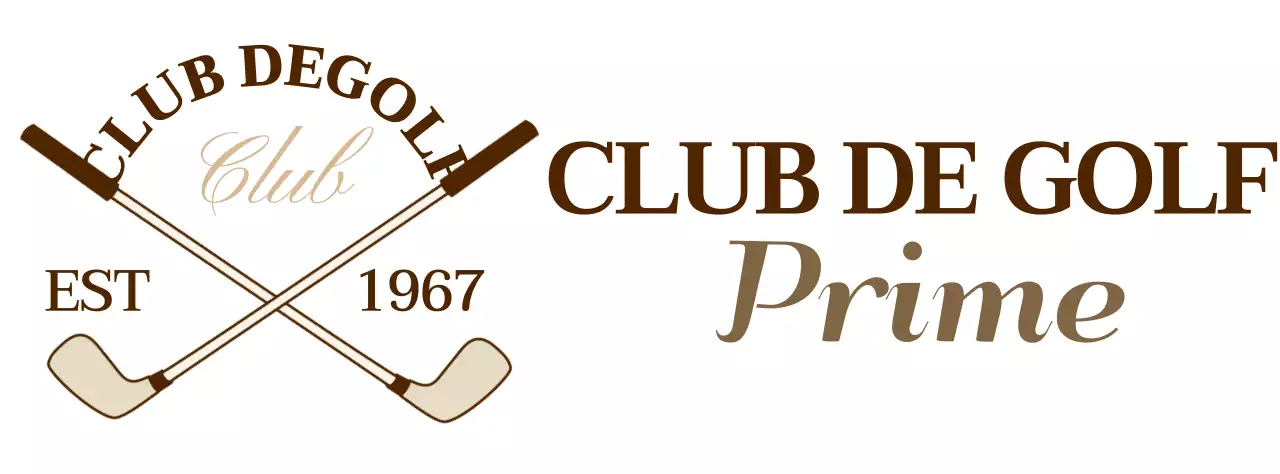 Clubs de golf avec logo de club de golf de couleur marron pour une sensation de qualité supérieure