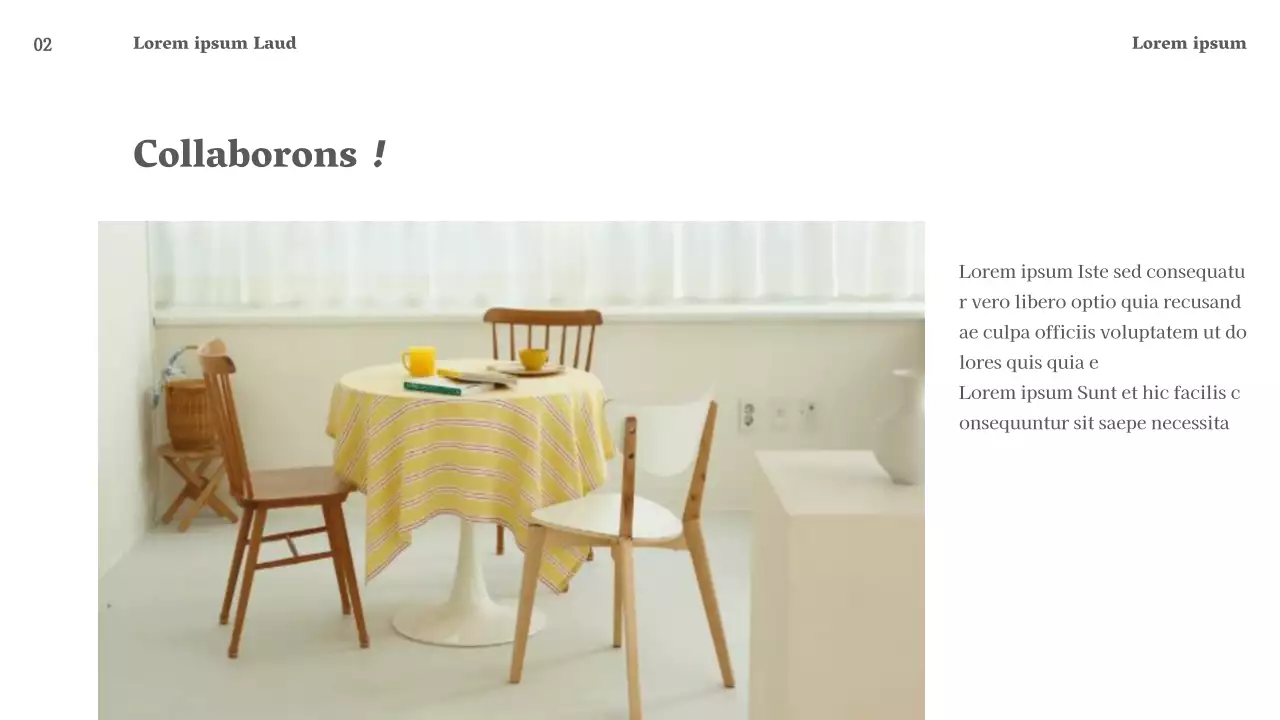 Faites la promotion de votre entreprise de location d'espaces sur un simple fond blanc.