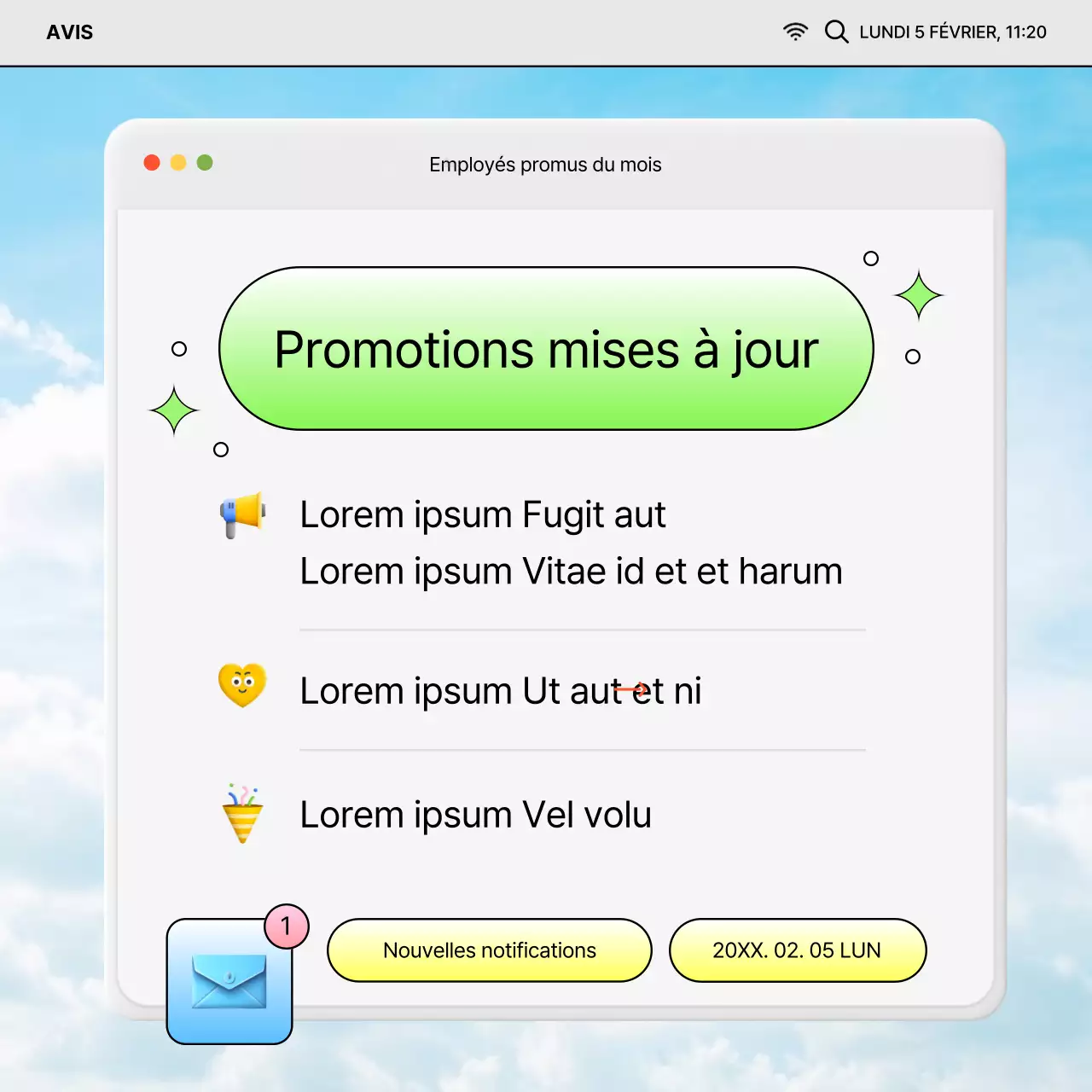 Les annonces d'un an de HR ont tendance à se décliner en chartreuse et en bleu clair.