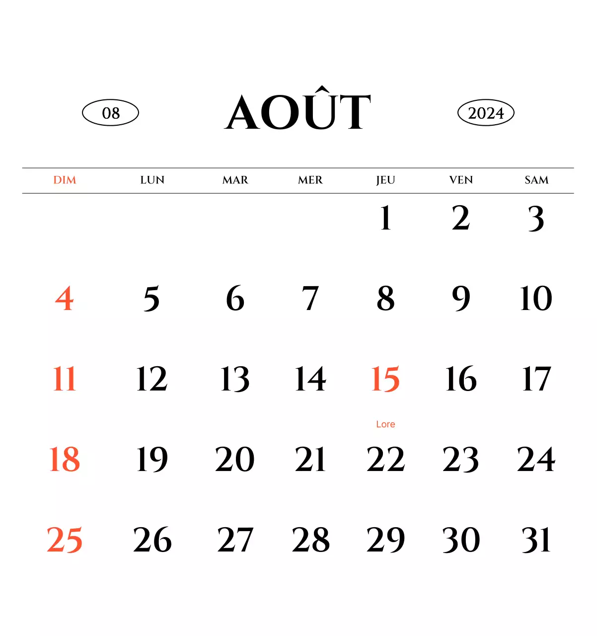 Calendrier mural de style simple avec concept de photographie de voyage émotionnelle en noir et blanc