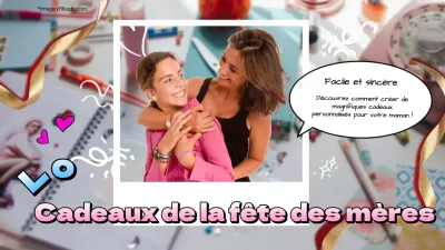 Guide des cadeaux de fête des mères DIY tendance rose et bleu