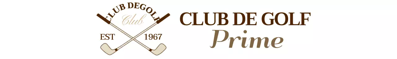 Clubs de golf avec logo de club de golf de couleur marron pour une sensation de qualité supérieure