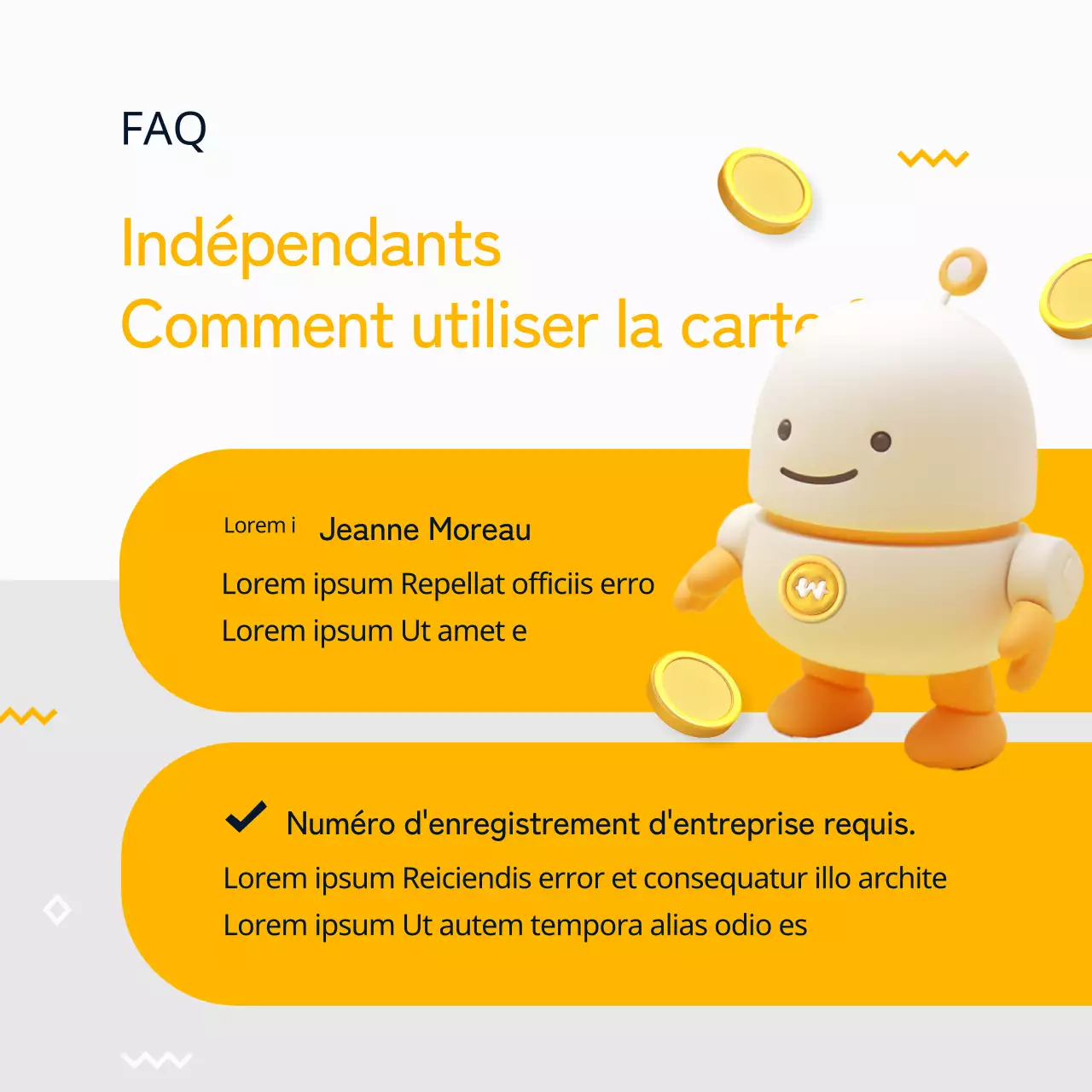 Promouvoir un cabinet fiscal et comptable moderne en jaune et noir