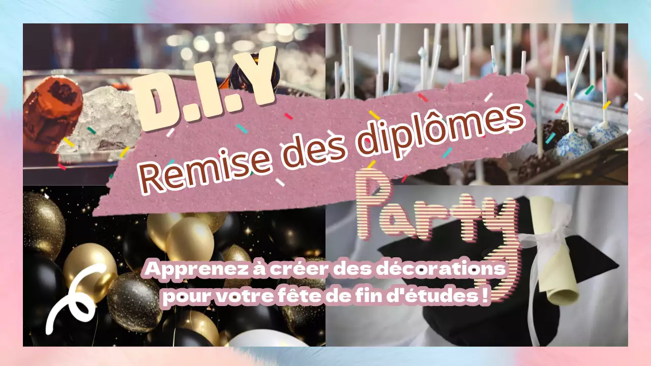 Guide de la fête de fin d'études DIY rose et jaune tendance