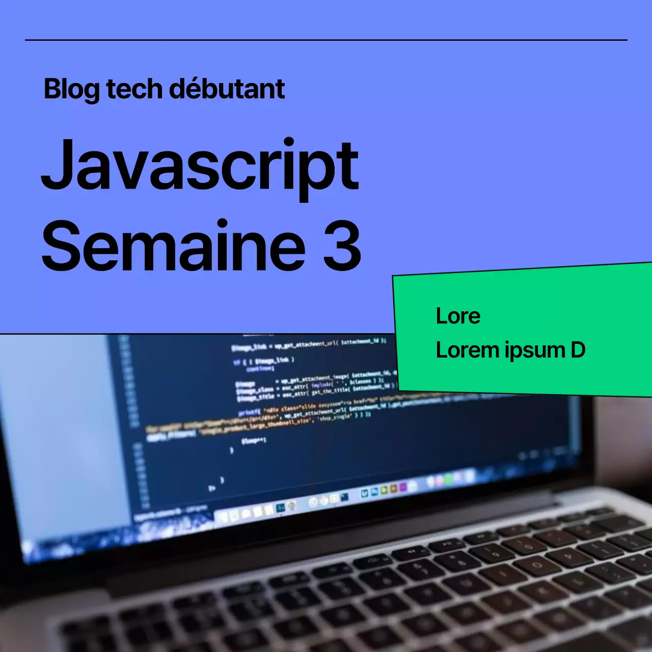 Postes de vignettes marketing minimalistes par Abstract et Bora