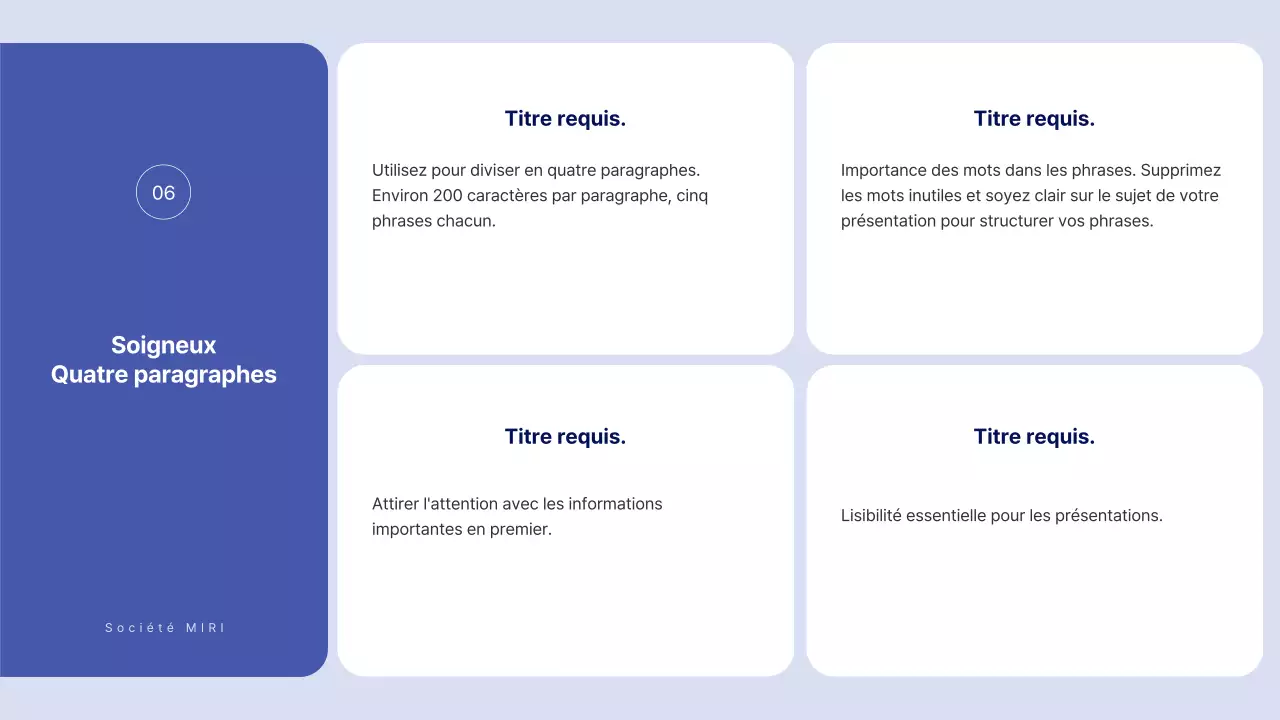 Texte simple en bleu pour un rapport sur lequel vous pouvez écrire beaucoup de choses