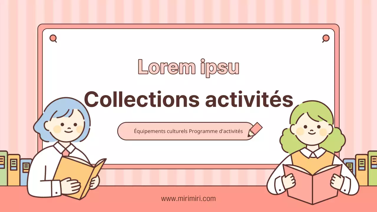 Centre rose et jaune Collection d'activités pour la classe post