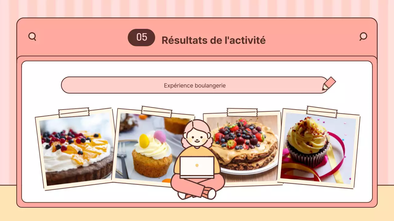 Centre rose et jaune Collection d'activités pour la classe post