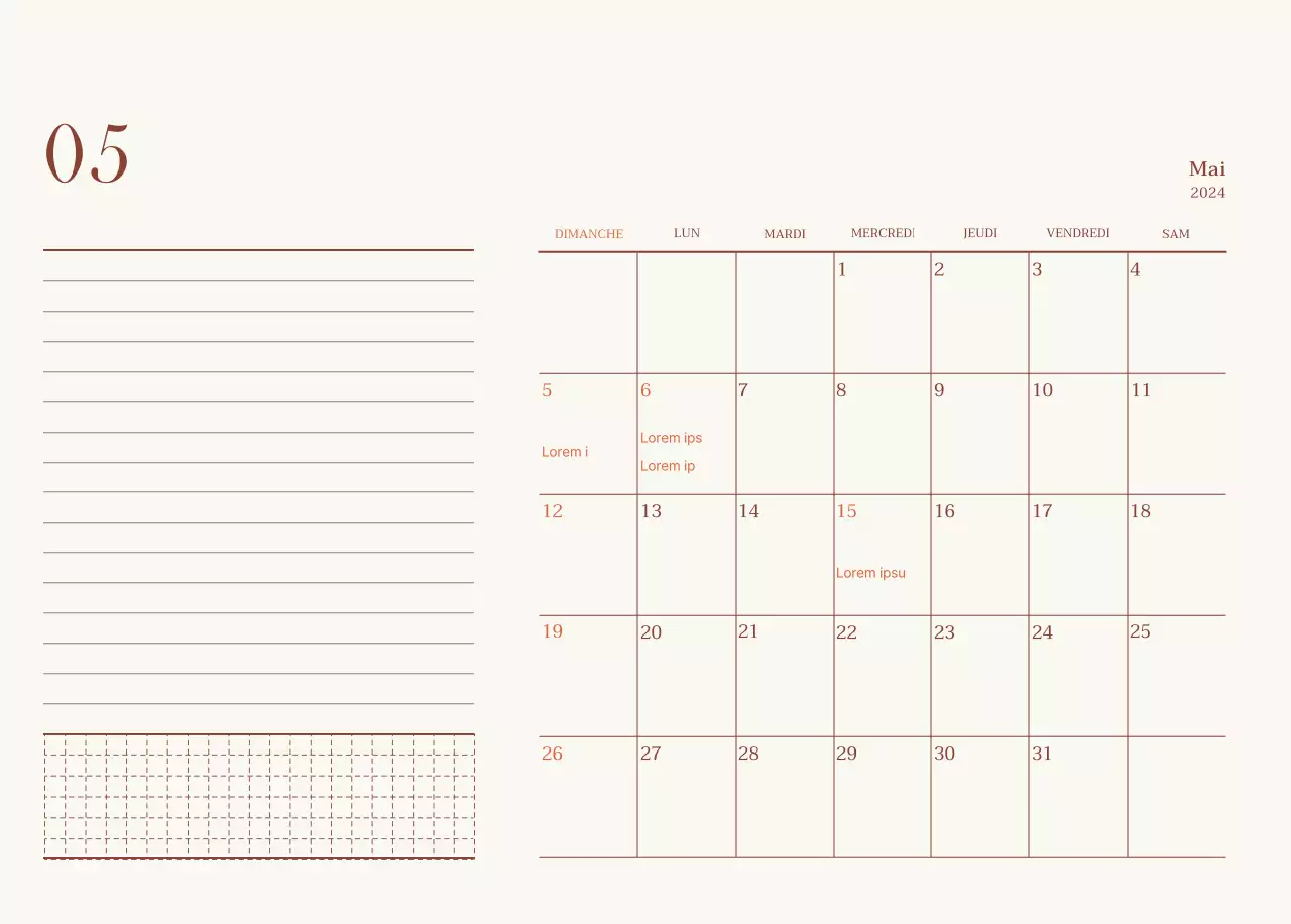 Mise en page de photos de cafés émotionnels en beige et marron