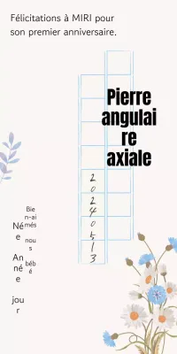 Message de joyeux anniversaire sur papier manuscrit vintage