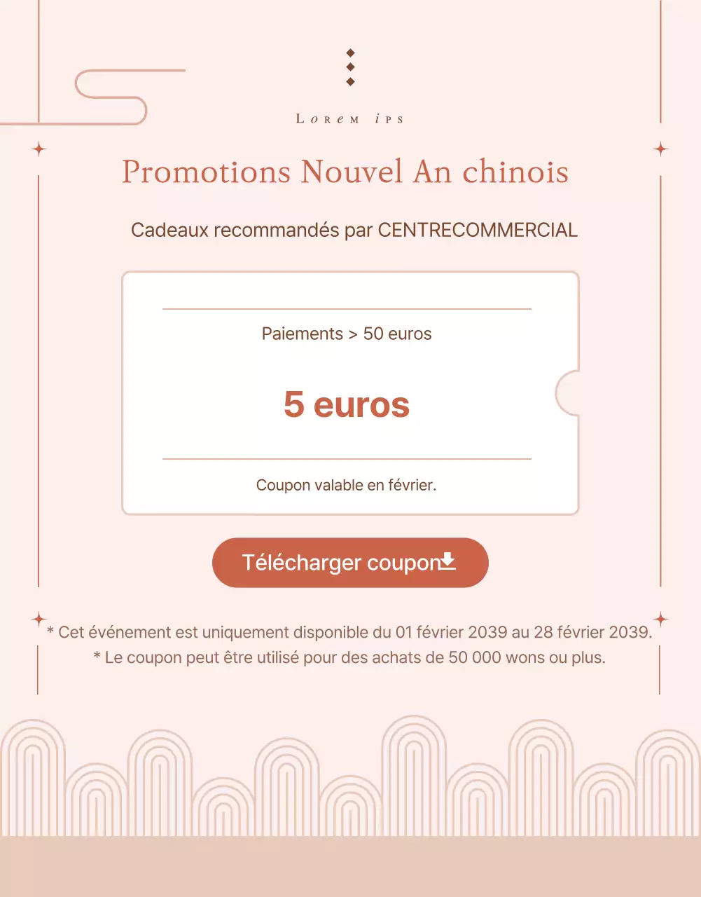 Promouvoir un coffret de Noël tendance en rose et beige