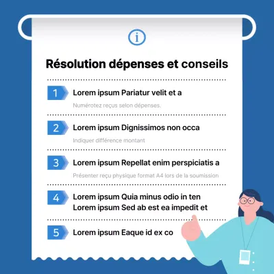 Annonce de la HR sur les dépenses de recettes modernes en bleu