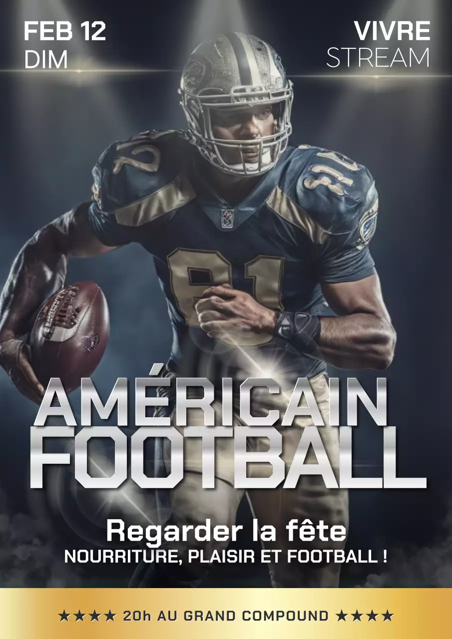 Promouvoir une soirée de visionnage de baseball glamour en argent et en or