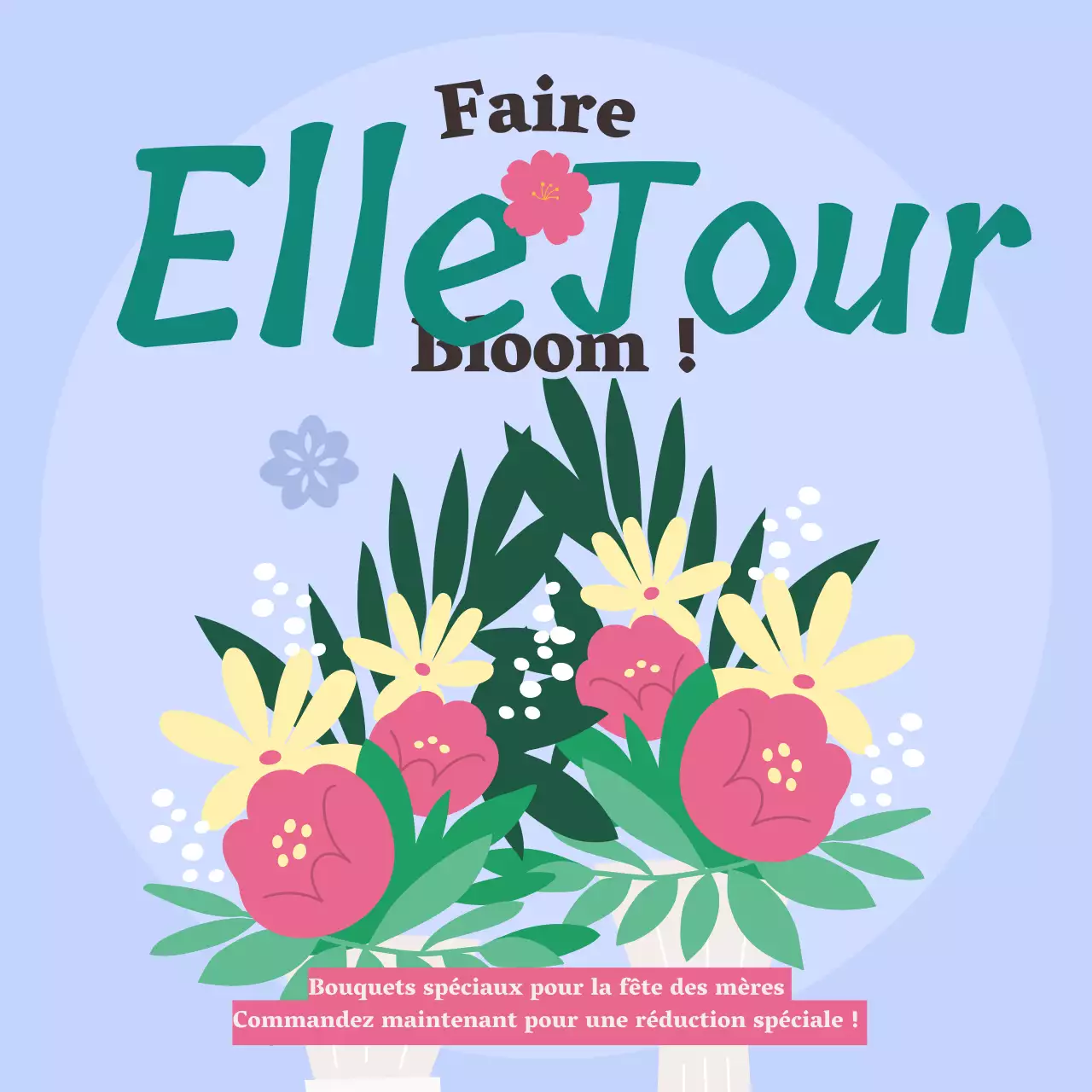 Lilas et rose Charming Mother's Day Floral Sale Advertisement