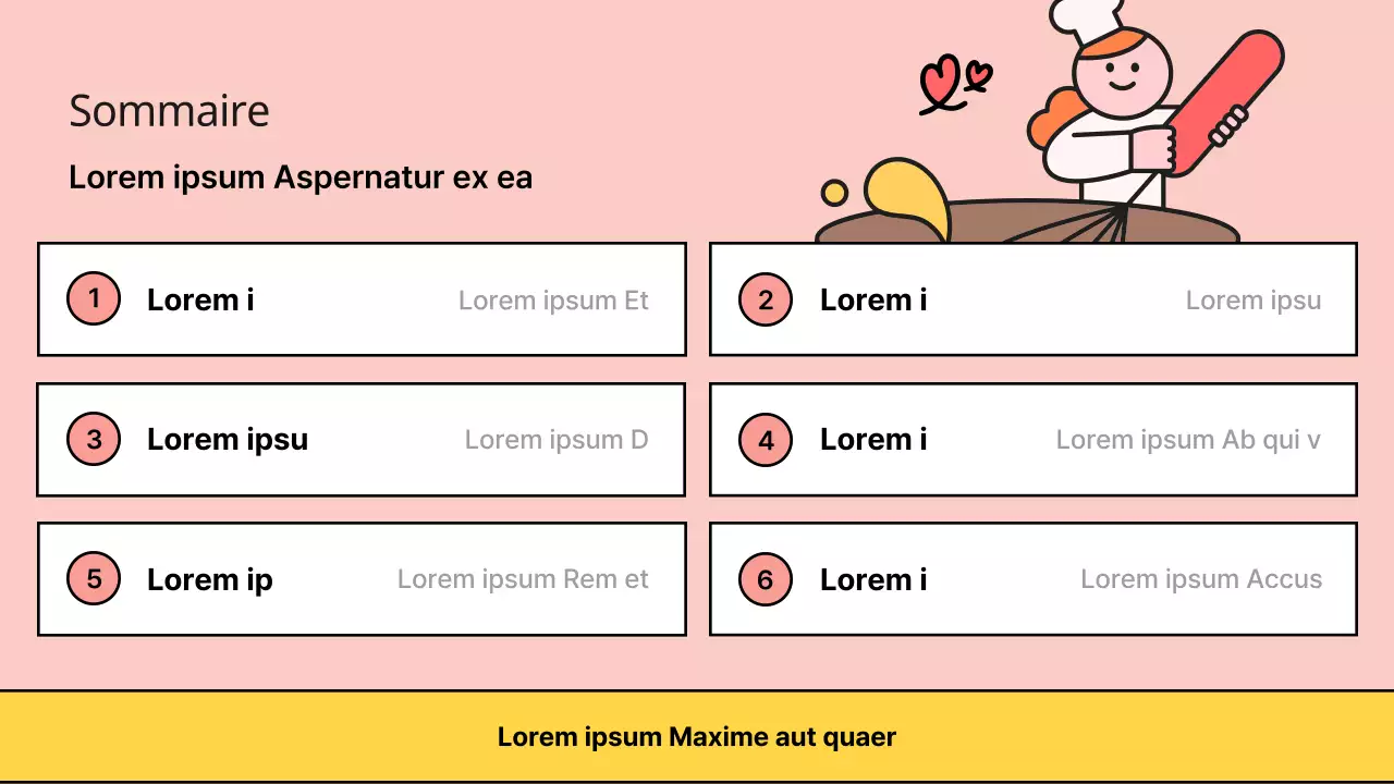 Présentation du programme du centre jaune et rose