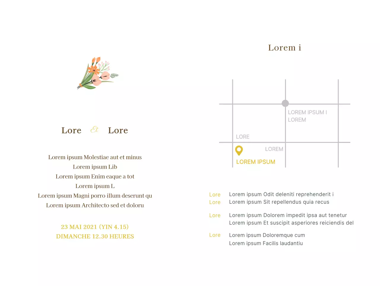 Invitation de mariage émotionnelle avec des illustrations de mariage chaleureuses sur un fond beige