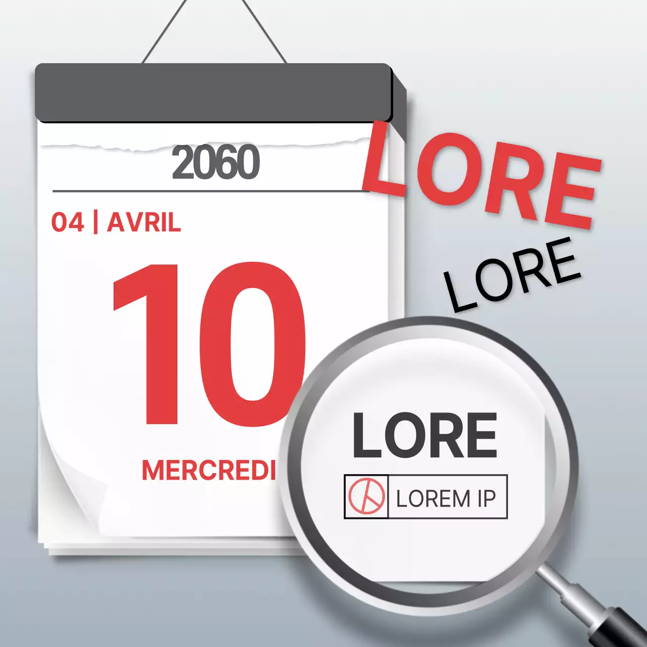 Promouvoir la participation aux élections avec de simples couleurs grises et rouges