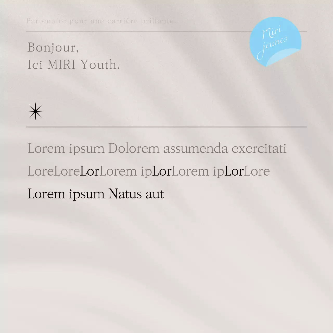 Promouvoir un recrutement communautaire moderne en bleu clair et en gris