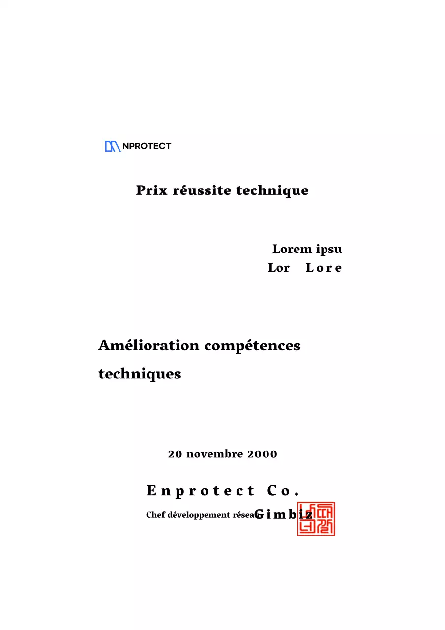 Conception d'un prix d'excellence technique avec logo