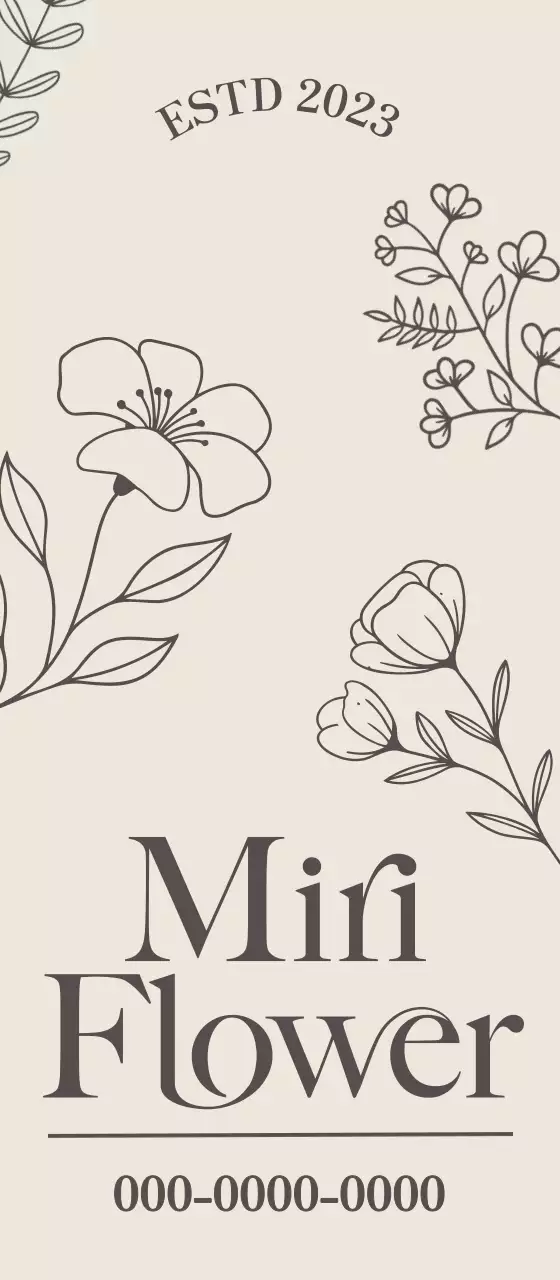 Des fleurs alignées pour un look élégant