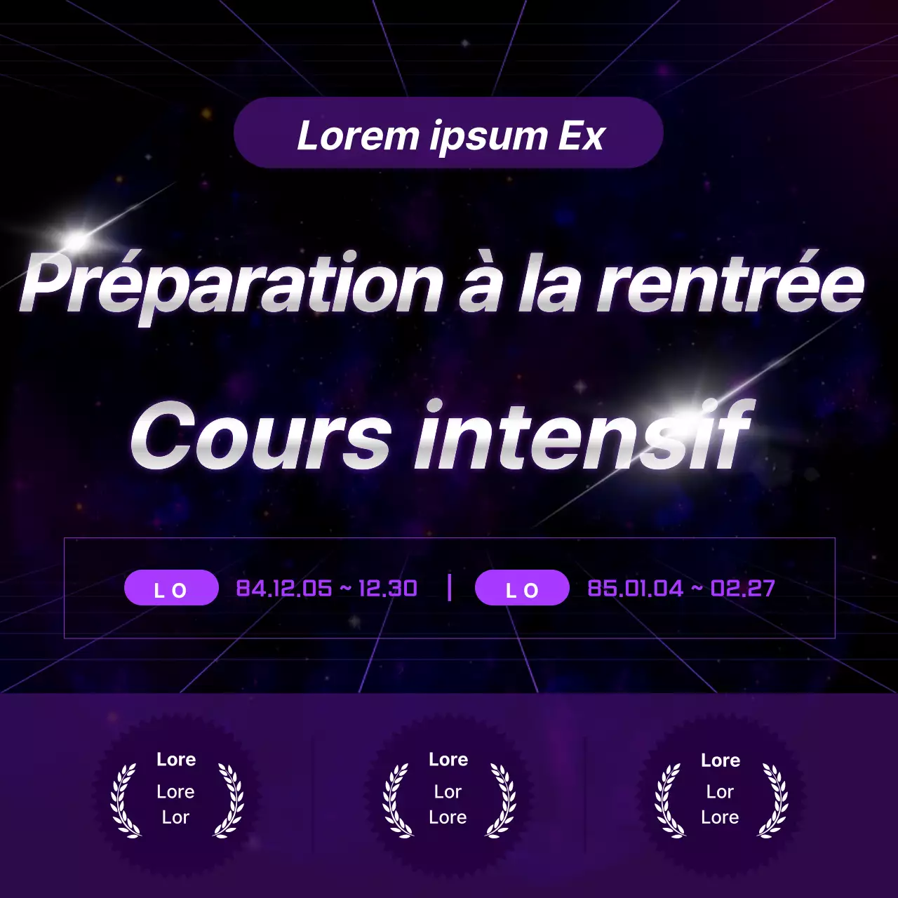 Promouvoir les offres spéciales de purple cyber pour la rentrée scolaire