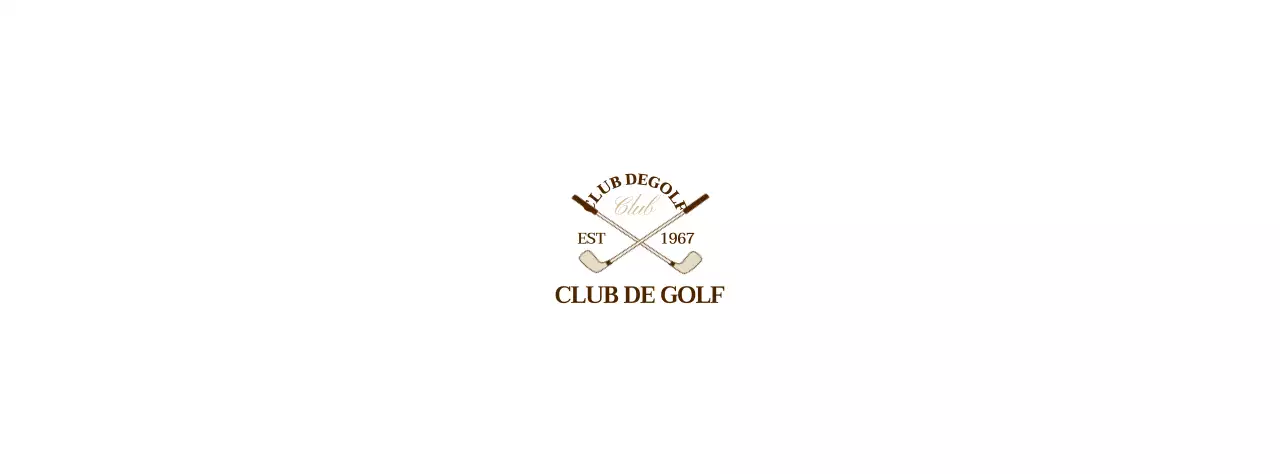 Clubs de golf avec logo de club de golf de couleur marron pour une sensation de qualité supérieure