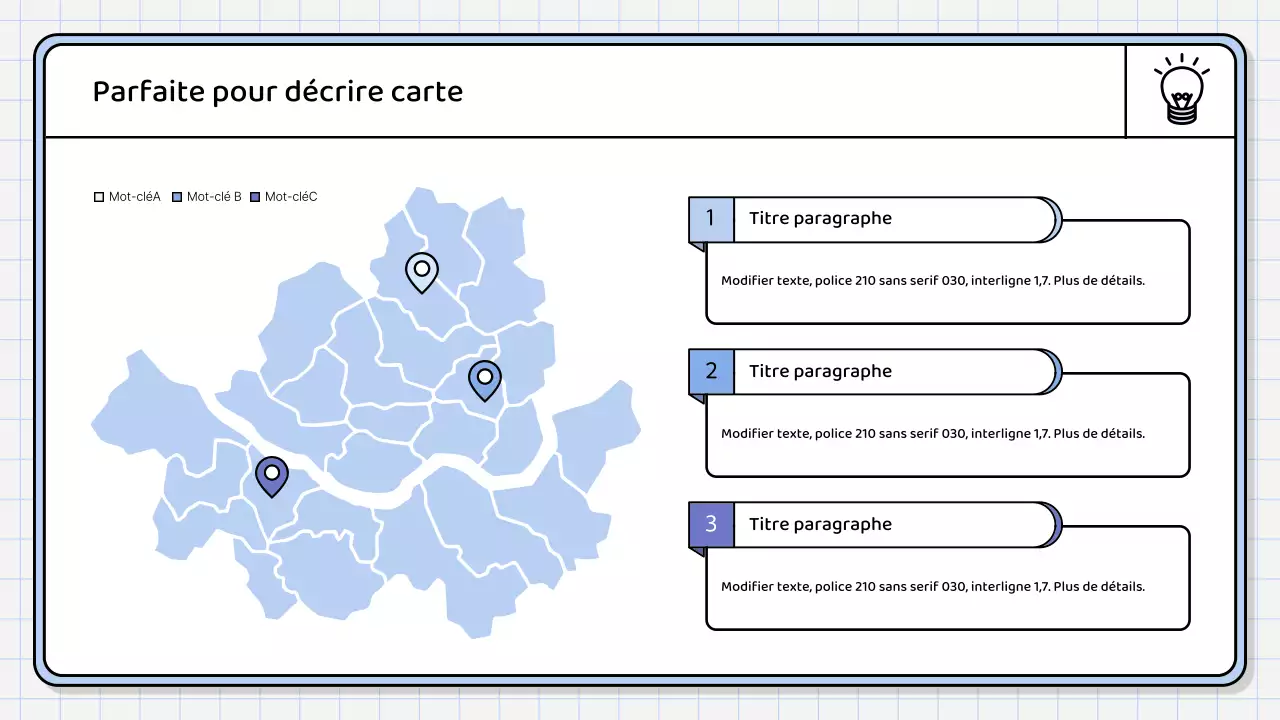 Un rapport de synthèse simple, de couleur bleu clair