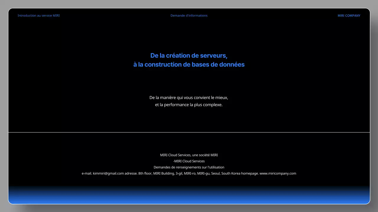 Un simple cahier des charges en noir et bleu