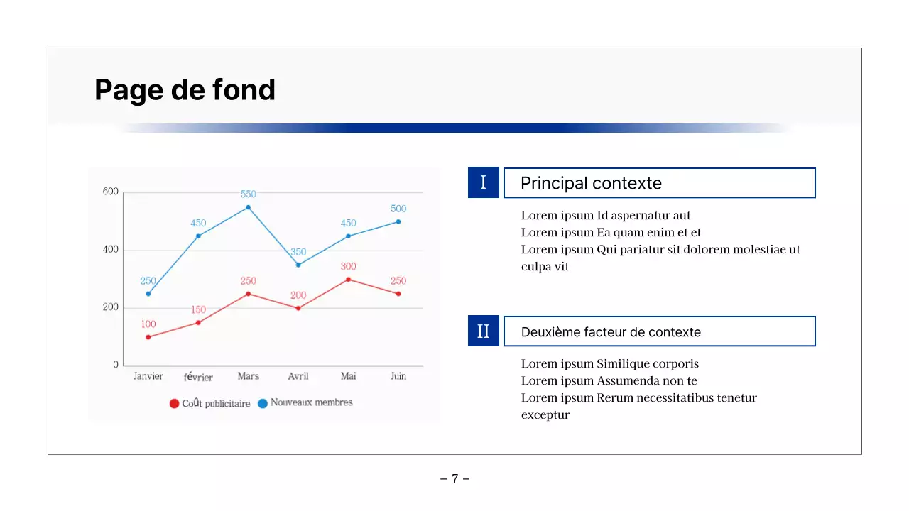 Rapport de base imprimable en bleu marine et gris