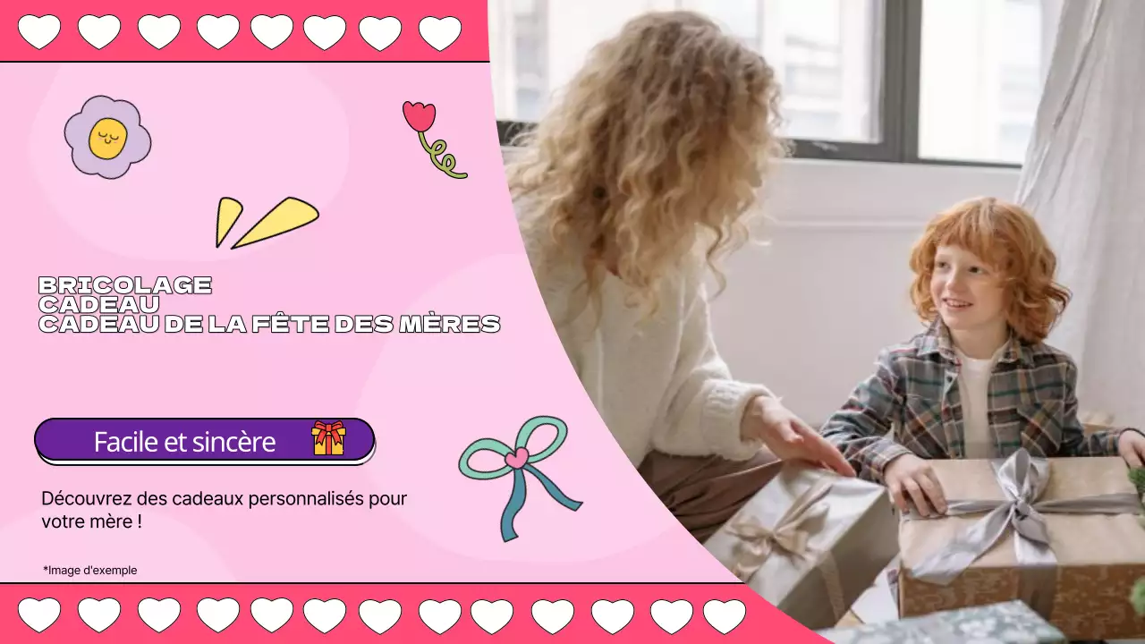 Guide de cadeaux DIY pour la fête des mères, rose et violet