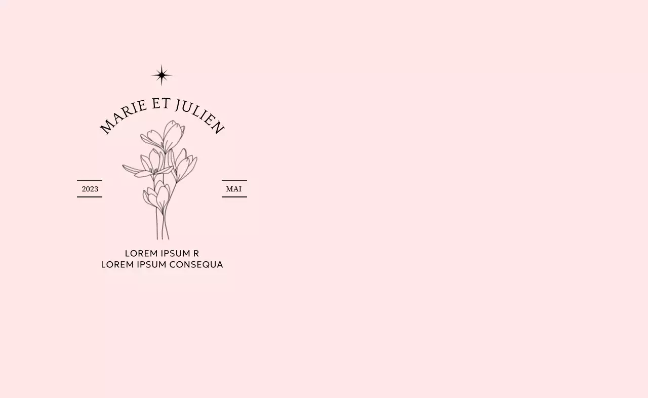 Concevoir des dragées de mariage avec de la typographie et des illustrations florales