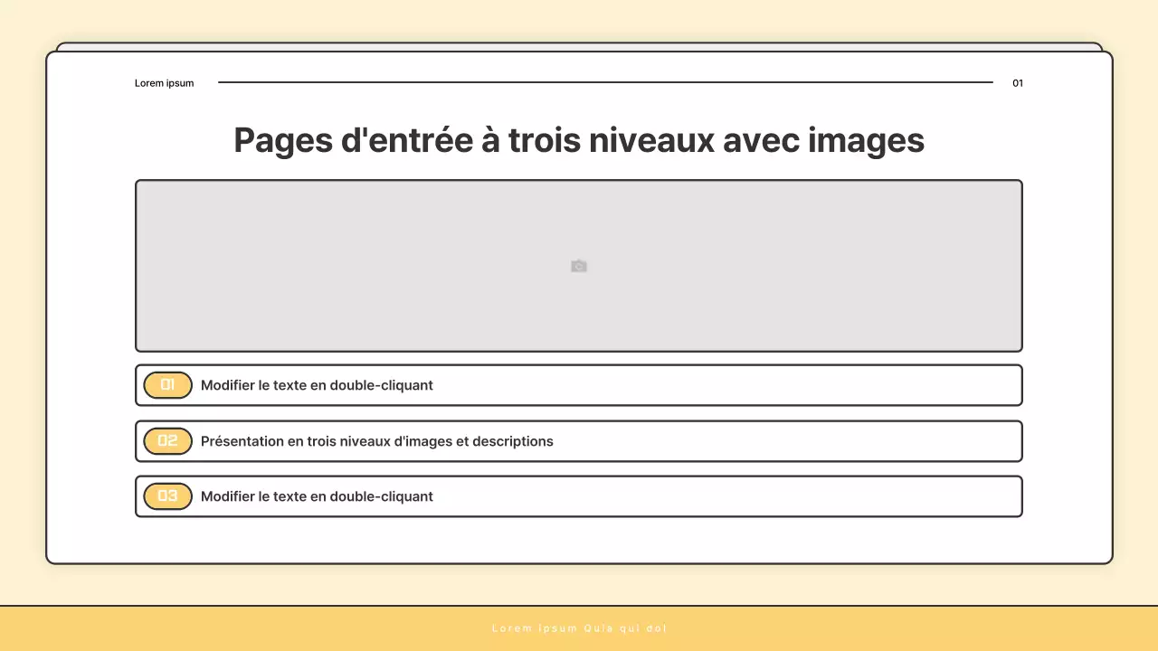 Une lettre d'information de base jaune et blanche du bureau d'aide sociale