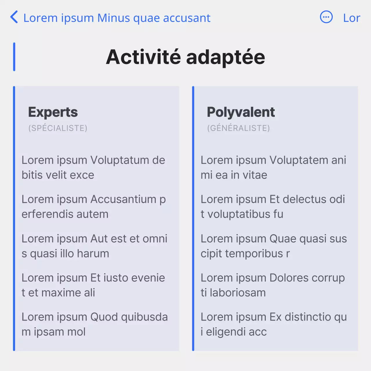 Un guide pour concevoir une carrière simple en blanc et bleu