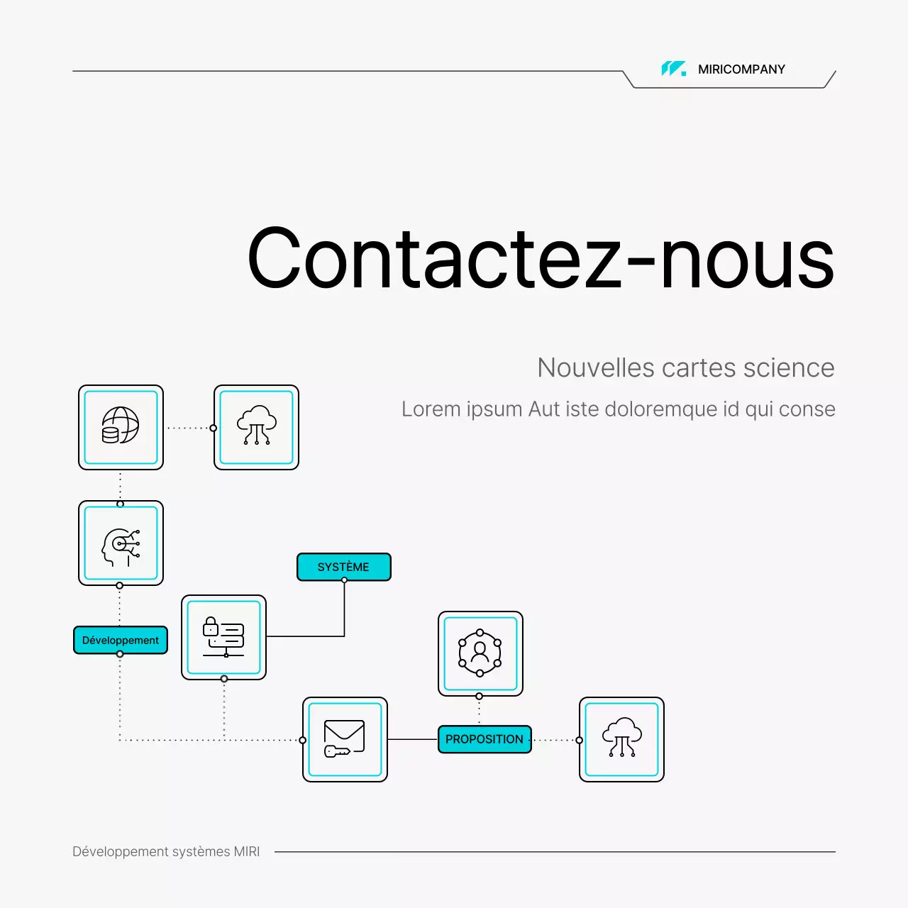 Rapport sur le concept de circuit d'ingénierie simple bleu clair