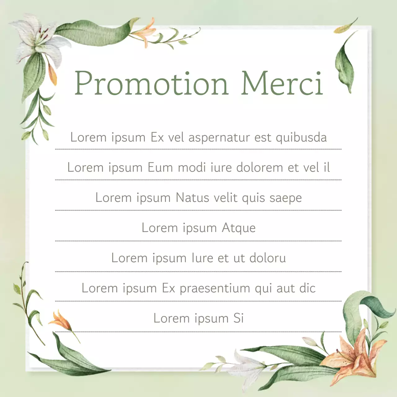 Un joli message de remerciement sur fond rose