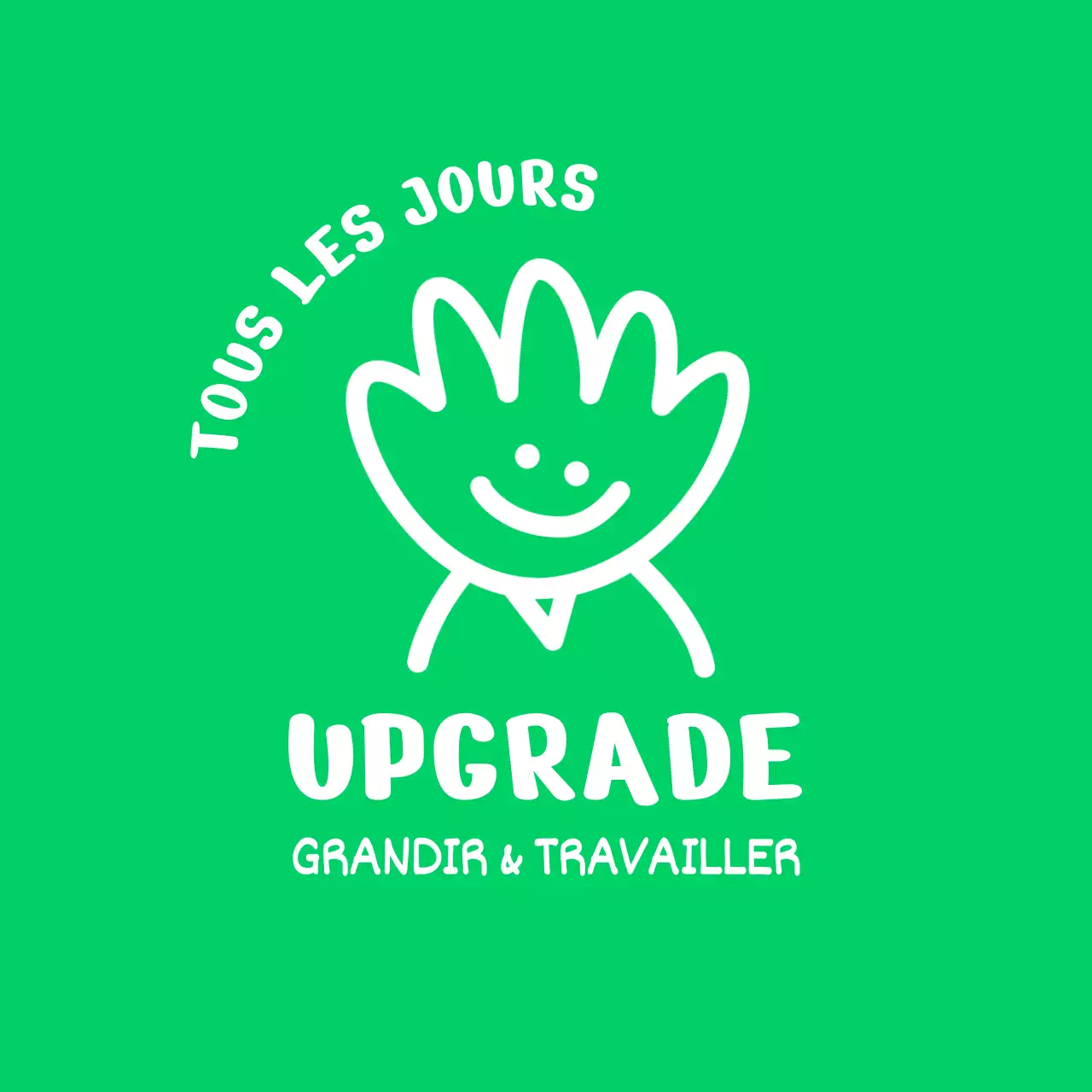 Design circulaire avec caractère de la main