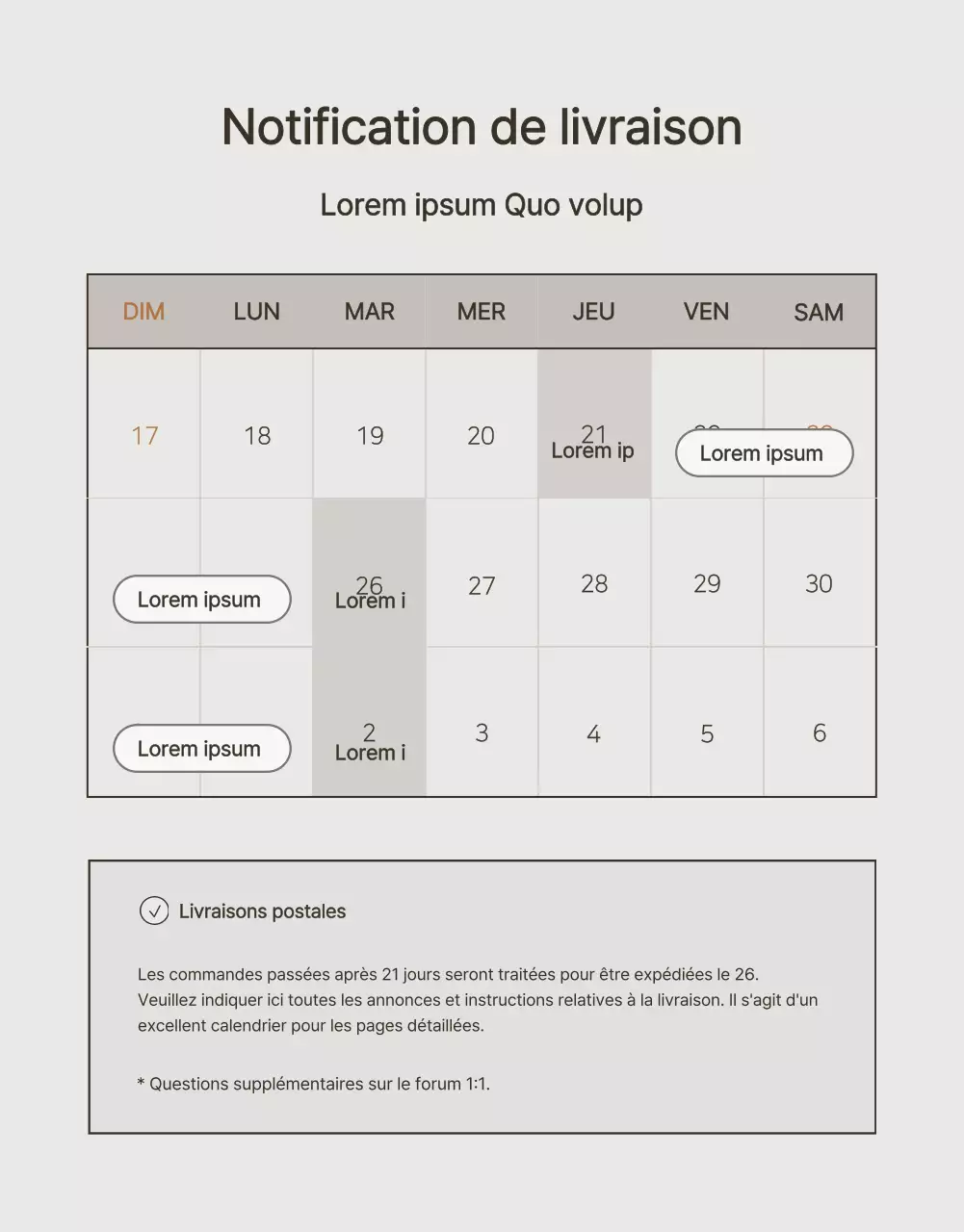 Publicité pour des tricots d'hiver modernes en beige et marron