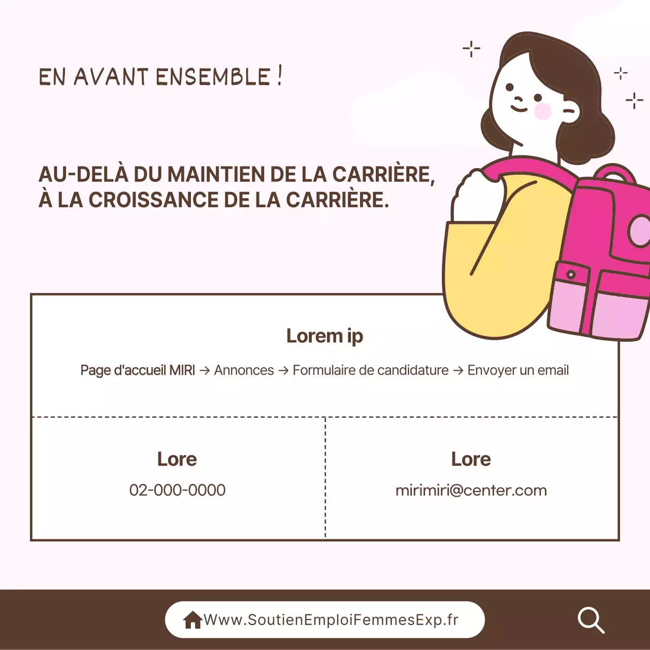 À propos du programme rose et simple d'interruption de carrière pour les femmes