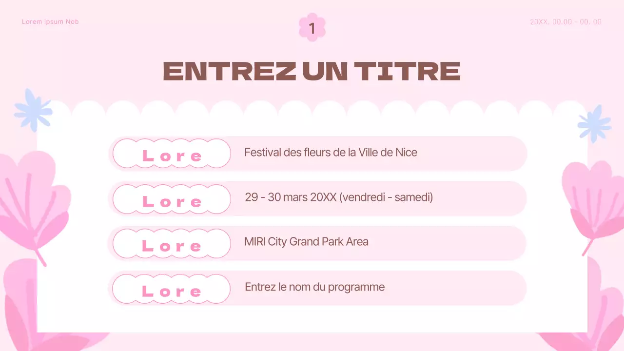 Un agenda floral printanier avec des touches de rose et de bleu clair