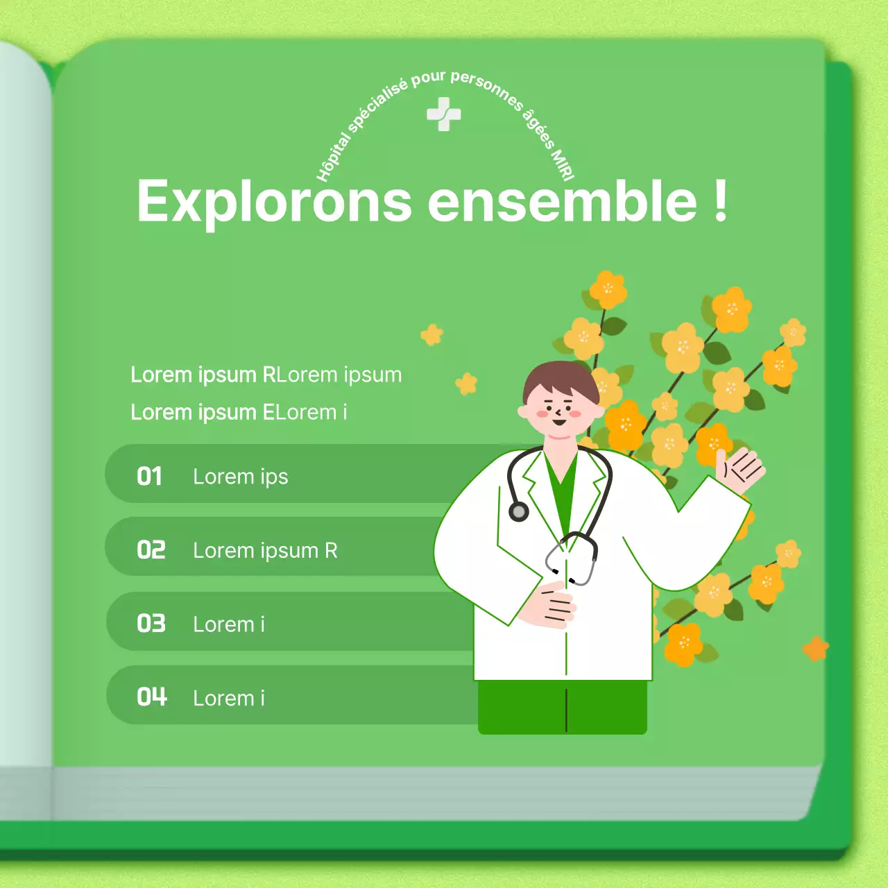 Promouvoir un hôpital gériatrique accueillant en chartreuse et en vert