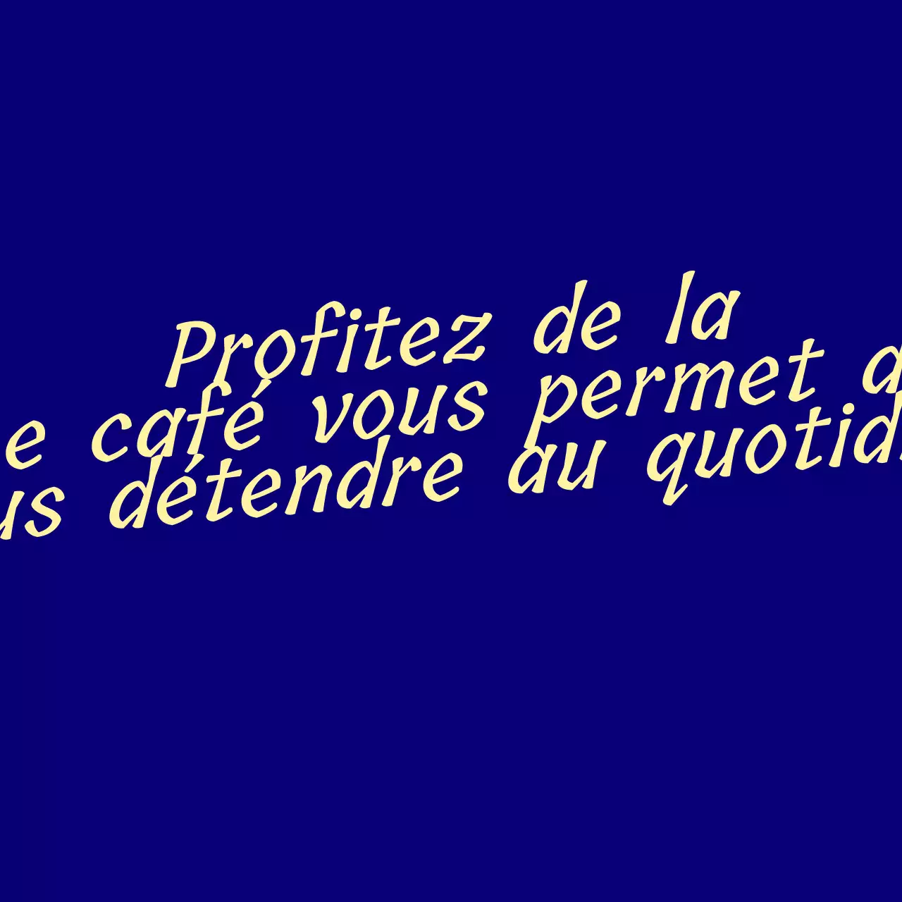 Concept typographique de café avec lettrage