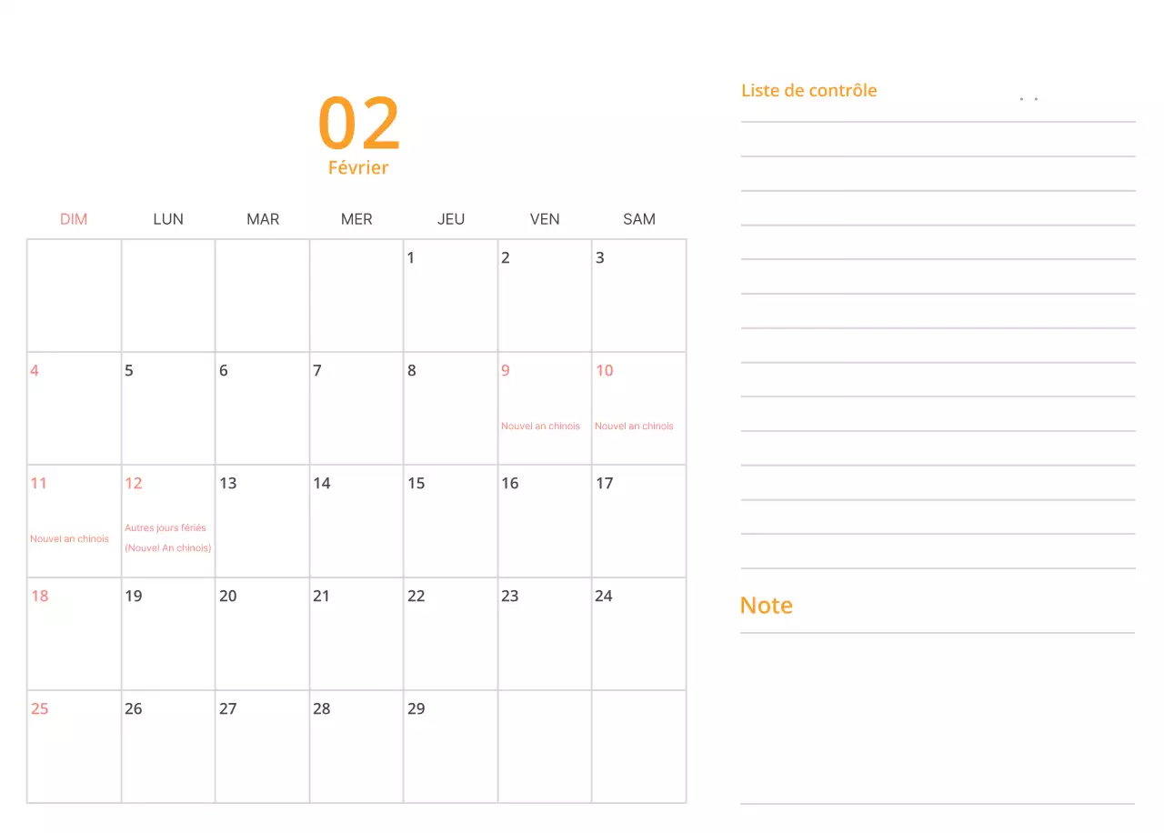 Calendrier de bureau illustré vert sur le thème de la famille